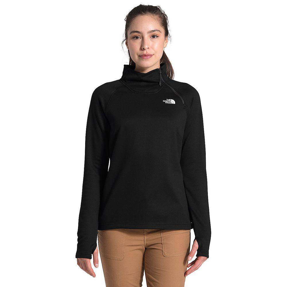 The North Face Canyonlands ¼ Zip Γυναικεια Fleece - Μαυρα (EQVR02493)